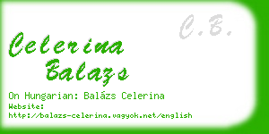 celerina balazs business card
